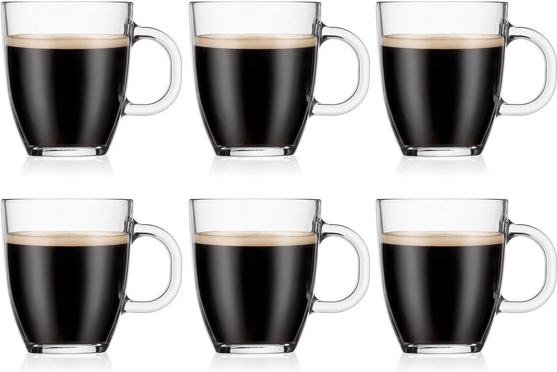 Bodum - Bistro 10 oz Coffee Mug, Pack of 6 - 11239-10-2