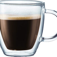 Bodum - Bistro 10 oz Mugs Double Wall, Pack of 2 - 10604-10US4
