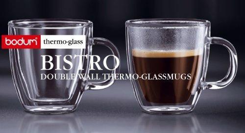 Bodum - Bistro 15 oz Jumbo Mug Double Wall, Pack of 2 - 10606-10US