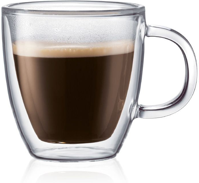 Bodum - Bistro 5 oz Espresso Mugs Double Wall, Pack of 2 - 10602-10US