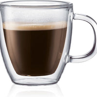 Bodum - Bistro 5 oz Espresso Mugs Double Wall, Pack of 2 - 10602-10US