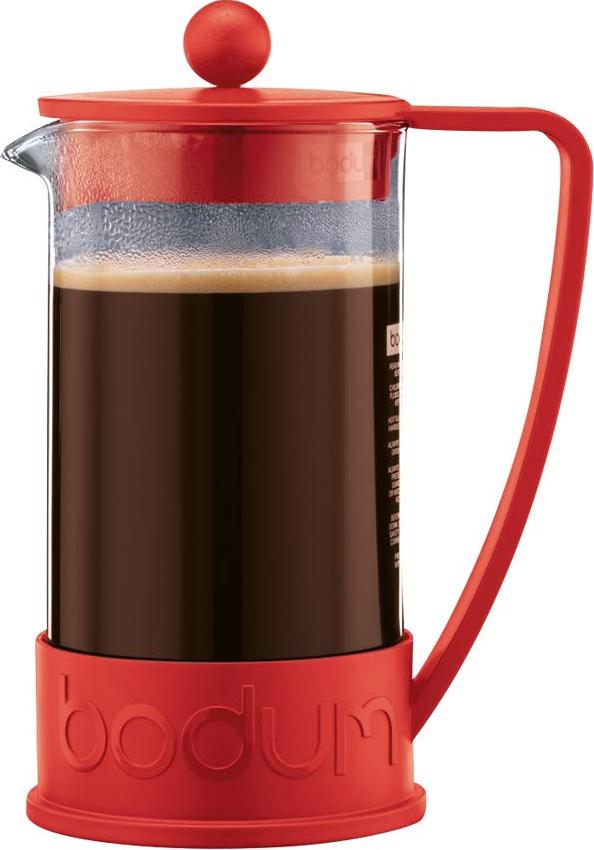 Bodum - Brazil 12 oz French Press Coffee Maker Red - 10948-294BUS