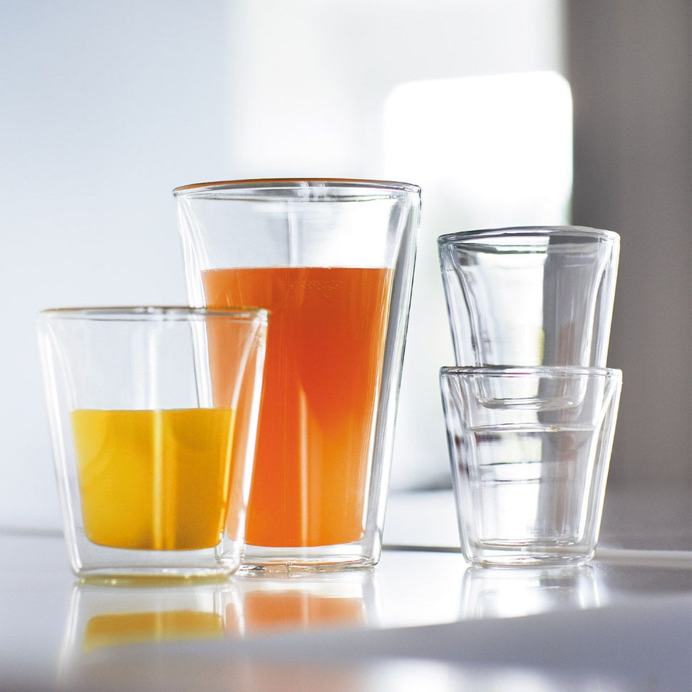 Bodum - Canteen 13.5 oz Glass Double Wall, Pack of 6 - 10110-10-12