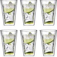 Bodum - Canteen 13.5 oz Glass Double Wall, Pack of 6 - 10110-10-12