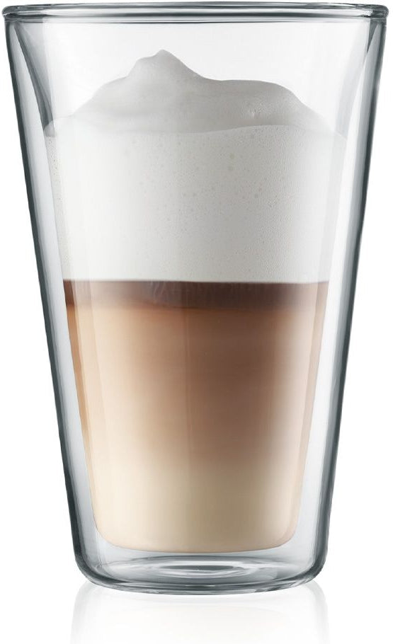 Bodum - Canteen 13.5 oz Glass Double Wall, Pack of 6 - 10110-10-12