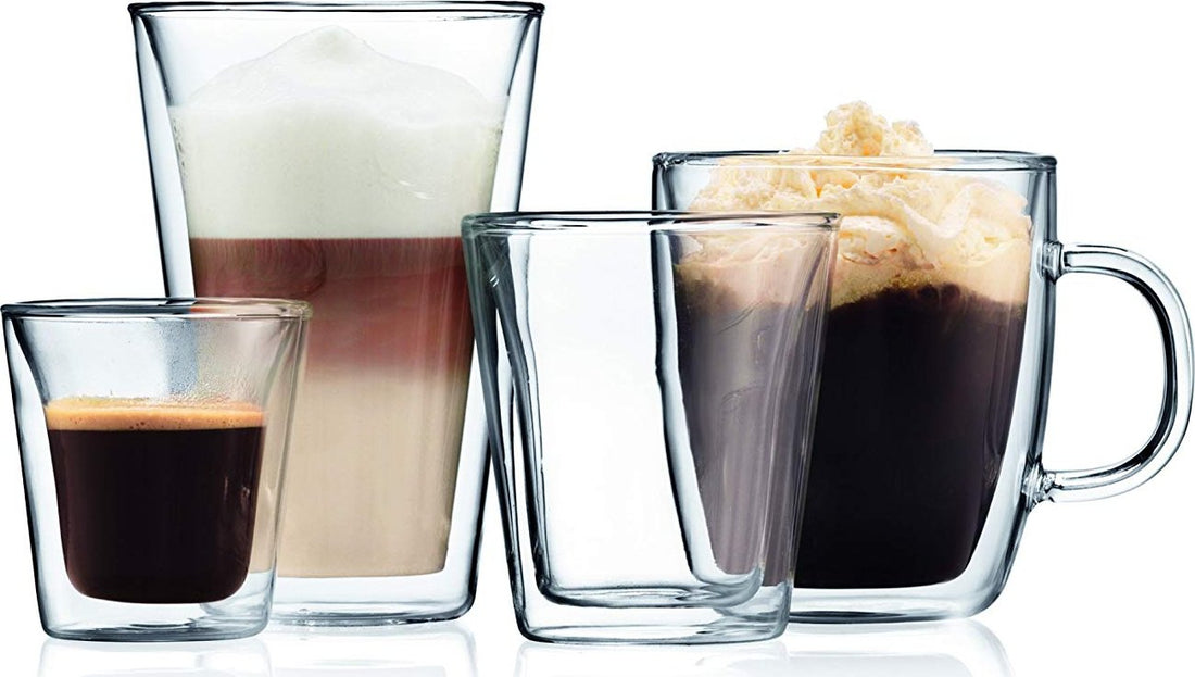 Bodum - Canteen 13.5 oz Glass Double Wall, Pack of 6 - 10110-10-12