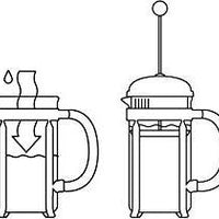 Bodum - Chambord 17 oz French Press Coffee Maker Chrome - 1924-16US4