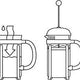 Bodum - Chambord 17 oz French Press Coffee Maker Chrome - 1924-16US4