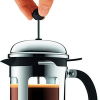 Bodum - Chambord 17 oz French Press Coffee Maker with Locking Lid Chrome - 11171-16