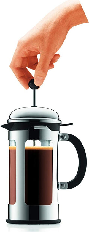 Bodum - Chambord 17 oz French Press Coffee Maker with Locking Lid Chrome - 11171-16