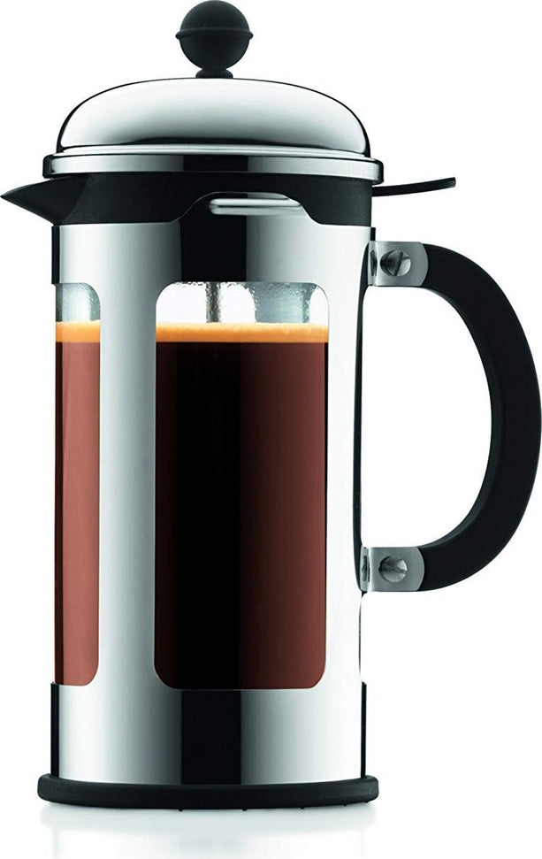 Bodum - Chambord 17 oz French Press Coffee Maker with Locking Lid Chrome - 11171-16