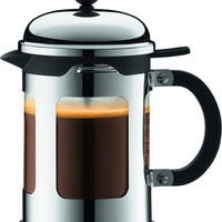 Bodum - Chambord 17 oz French Press Coffee Maker with Locking Lid Chrome - 11171-16