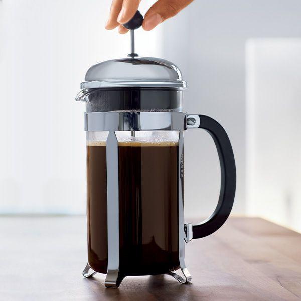 Bodum - Chambord 34 oz French Press Coffee Maker Chrome Matte - 1928-57