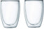 Bodum - Pavina 12 oz Glass Double Wall, Pack of 2 - 4559-10US4