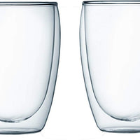 Bodum - Pavina 12 oz Glass Double Wall, Pack of 6 - 4559-10-12US