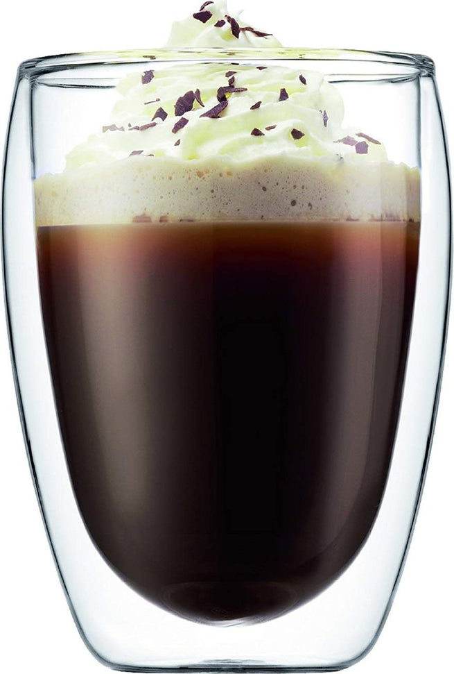 Bodum - Pavina 12 oz Glass Double Wall, Pack of 6 - 4559-10-12US