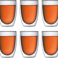 Bodum - Pavina 12 oz Glass Double Wall, Pack of 6 - 4559-10-12US