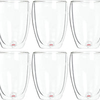 Bodum - Pavina 12 oz Glass Double Wall, Pack of 6 - 4559-10-12US