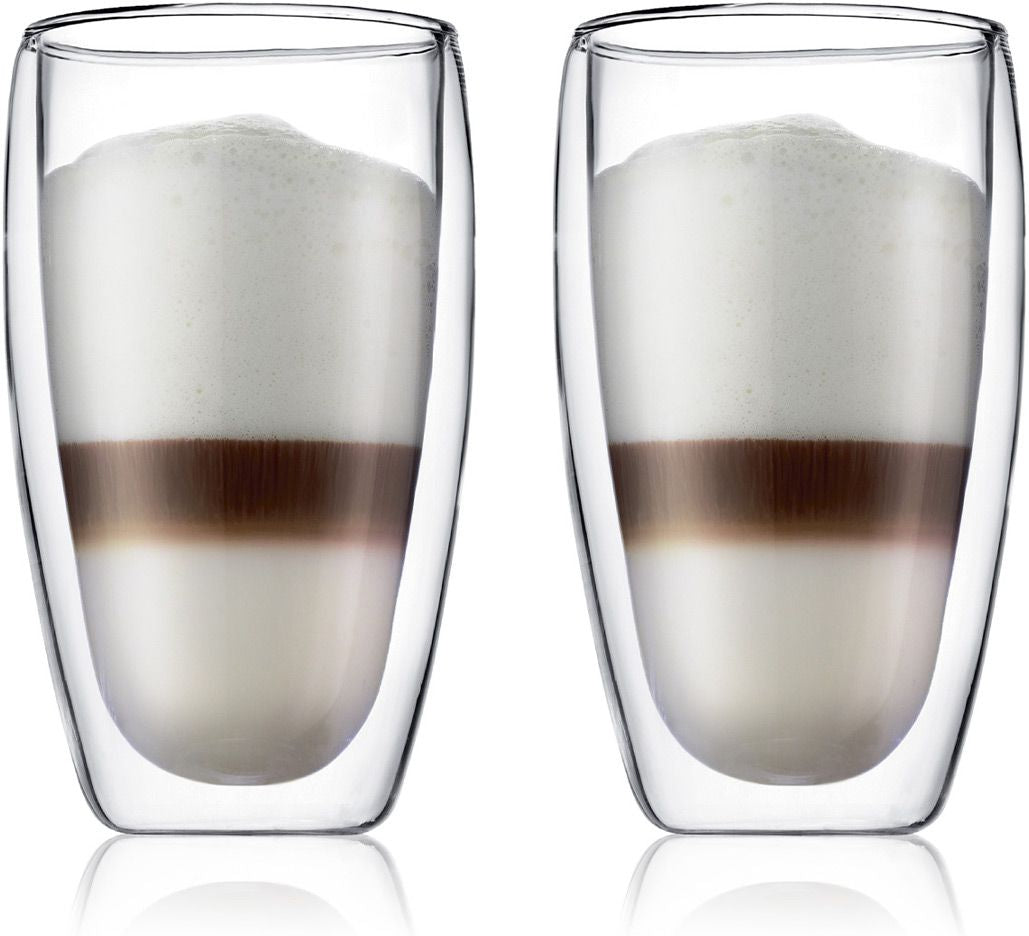 Bodum - Pavina 15 oz Glass Double Wall, Pack of 2 - 4560-10US4