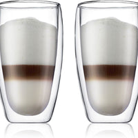 Bodum - Pavina 15 oz Glass Double Wall, Pack of 2 - 4560-10US4