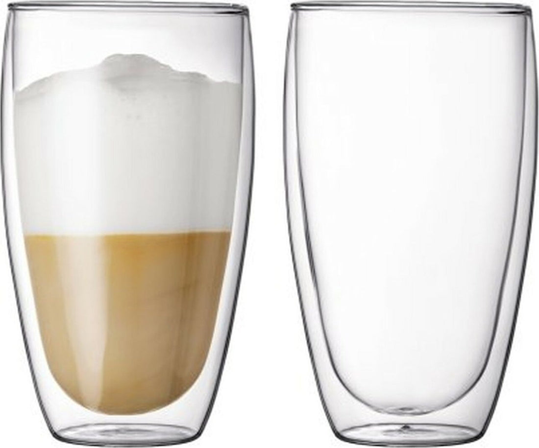 Bodum - Pavina 15 oz Glass Double Wall, Pack of 2 - 4560-10US4