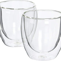 Bodum - Pavina 2.5 oz Glass Double Wall, Pack of 2 - 4557-10US4