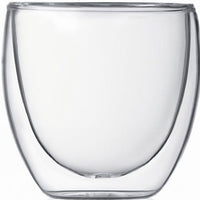 Bodum - Pavina 2.5 oz Glass Double Wall, Pack of 2 - 4557-10US4