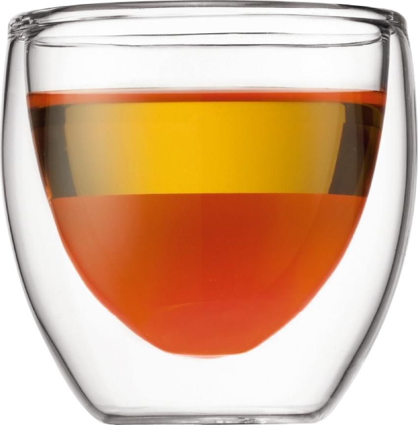 Bodum - Pavina 2.5 oz Glass Double Wall, Pack of 2 - 4557-10US4