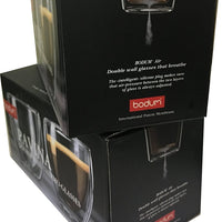 Bodum - Pavina 8 oz Glass Double Glass, Pack of 2 - 4558-10US4