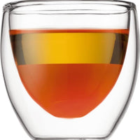 Bodum - Pavina 8 oz Glass Double Glass, Pack of 2 - 4558-10US4