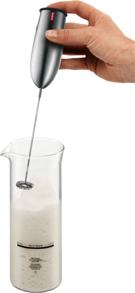 Bodum - Schiuma Battery-Operated Milk Frother Chrome - D3043-16