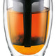 Bodum - Tea For One Double Wall Glass with Tea Strainer - K11153-01US