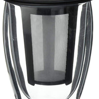 Bodum - Tea For One Double Wall Glass with Tea Strainer - K11153-01US