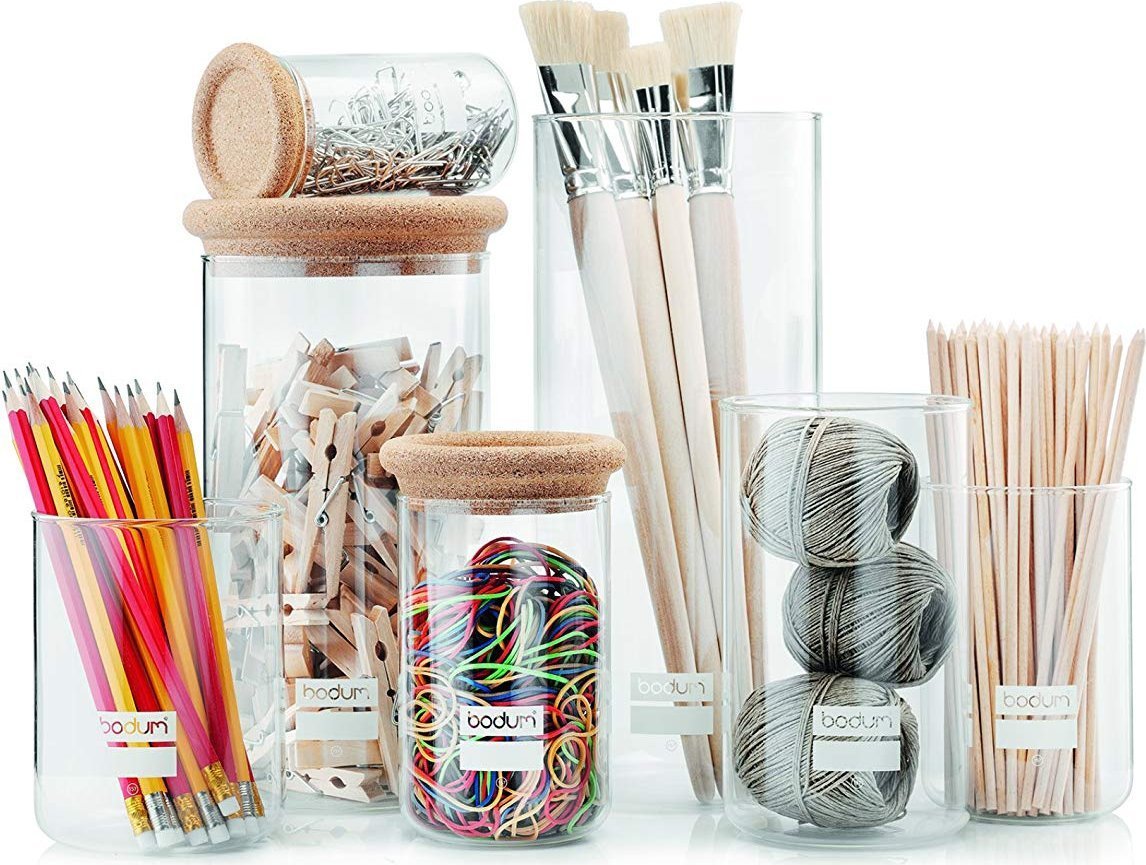Bodum - Yohki 20 oz Storage Jar with Cork Lid - 8560-109-2