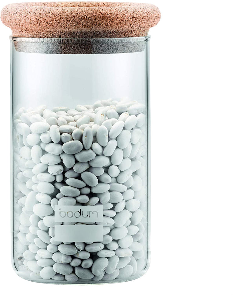 Bodum - Yohki 34 oz Storage Jar with Cork Lid - 8600-109-2