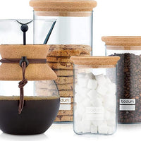 Bodum - Yohki 34 oz Storage Jar with Cork Lid - 8600-109-2