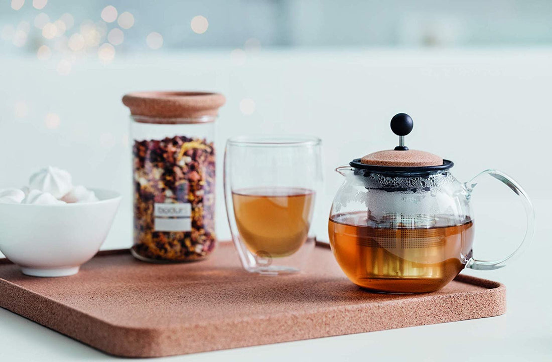 Bodum - Yohki 34 oz Storage Jar with Cork Lid - 8600-109-2