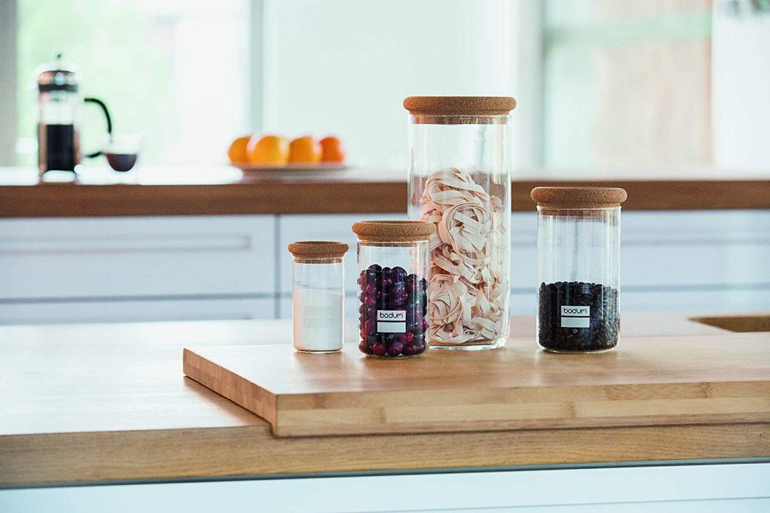 Bodum - Yohki 34 oz Storage Jar with Cork Lid - 8600-109-2