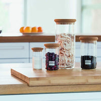 Bodum - Yohki 34 oz Storage Jar with Cork Lid - 8600-109-2