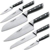 Boker - 6 Piece Forge 2.0 Knife Block Set Black - 03BO507SET