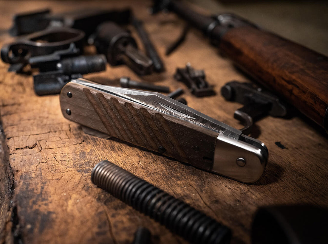 Boker - 98k-Damast Pocket Knife - 110715DAM