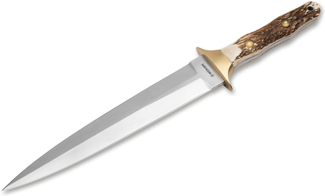 Boker - Arbolito Colmillo Stag Fixed Blade Knife - 02BA918HH