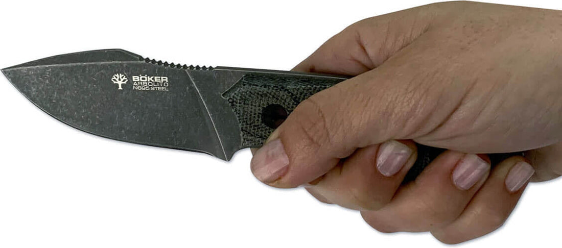 Boker - Arbolito El Héroe Micarta Fixed Blade Knife - 02BA371M