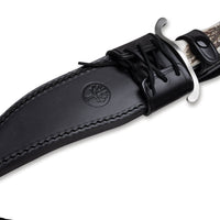 Boker - Bowie N690 Stag Fixed Blade Knife - 121547HH
