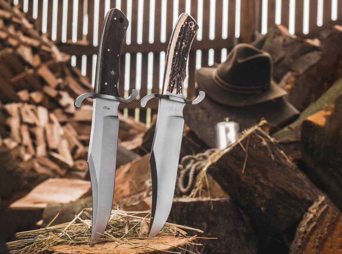 Boker - Bowie N690 Stag Fixed Blade Knife - 121547HH