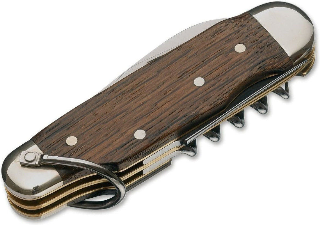 Boker - Camp Knife Smoked Oak Pocket Knife - 110183