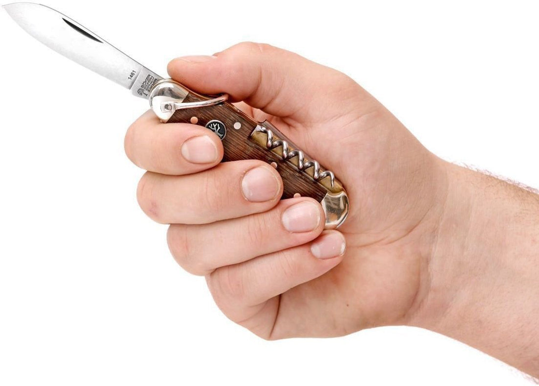 Boker - Camp Knife Smoked Oak Pocket Knife - 110183