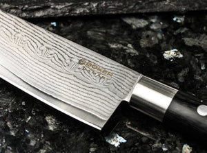 Boker - Damascus Black 7 Piece Knife Set with Knife Block - 130425SET