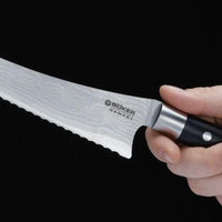 Boker - Damascus Bread Knife Black - 130423DAM