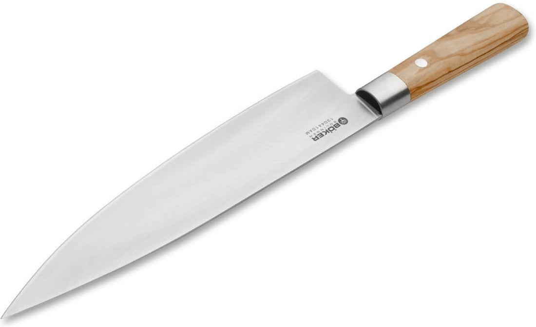 Boker - Damascus Large Olive Chef's Knife - 130441DAM - DISCONTINUED